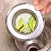 Kithchen Sink Strainer, 2 Pack Amsam Zp Stainless Steel Sink Strainer Stopper - Large Wide Rim 4.53