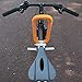UrRider Child Bike Seat, Portable, Foldable & Ultralight Front Mount Baby Kids' Bicycle Carrier with Handrail for Mountain Bikes, Hybrid Bikes, Fitness Bikes