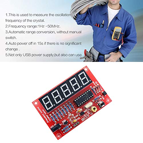 1Hz-50MHz Digital LED Crystal Oscillator Tester Frequency Counter Meter RF Electronic DIY Kits Tools PCB Board Module