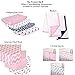 The Peanut Shell Nautical Whales and Anchors Pink 3 Piece Crib Bedding Set
