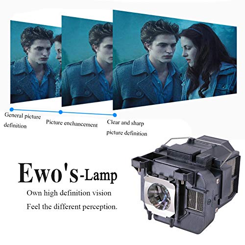 EWO'S ELP75 Replacement Projector Lamp for ELPLP75/V13H010L75 Epson Powerlite 1940W 1945W 1955 1960 1965 1950 Projector Lamp Bulb Replacement
