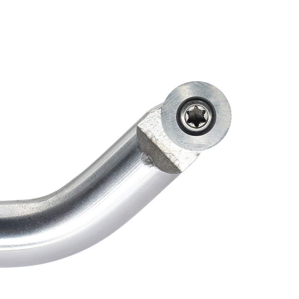 Swan Neck Hollower Woodturning Tool - Carbide Tipped, Ci5 8.9mm Round Insert, 12.6" Length