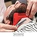 Beard Shaping Tool with Scissors and User Guide by Whiskers|The Ultimate Grooming Kit with Shaving Template for Perfect Lines| Comb for Long and Short Beards and a Variety of Styles (Black)