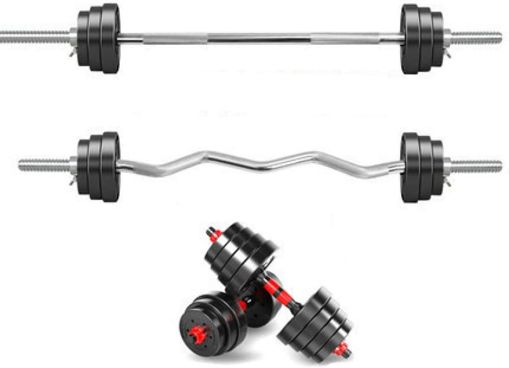 Joseph barbell set Men household Fitness Squat Straight Rod Curved Bar Weight Lifting Equipment Carrying Dumbbell Dumbbell Combination