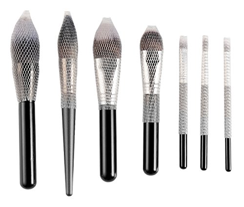 CLOTHOBEAUTY 40pcs makeup brushes pen guard protector set reusable expandable mesh cover(Not include Brushes)