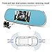 KOBWA Dual Lens Dash Cam, 5 Inch 1080P HD Car Camera,Android GPS Navigation Bluetooth WiFi Car Video Recorder for Vehicles Rearview Mirror+Rearview Camera Parking Monitor