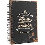 Distressed Design Hebrews 6:19 Hardcover Wirebound Journal