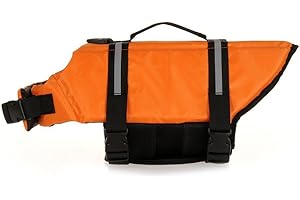 TESOON Pet Dog Saver Life Vest Coat Flotation Float Life Jacket Aid Buoyancy