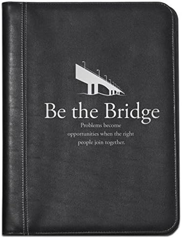 Successories 751564 "Be The Bridge" Excellence Eagle Leather Padfolio Ring Binders