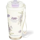 EPOSOU Travel Coffee Mug,leak proof travel mug tumbler with Flip Lid,Reusable Insulated Stainless Steel Cold&hot Brew,16oz,Gifts for Women Men Him Her,for Travel, Hydration, Sports(Lavender)