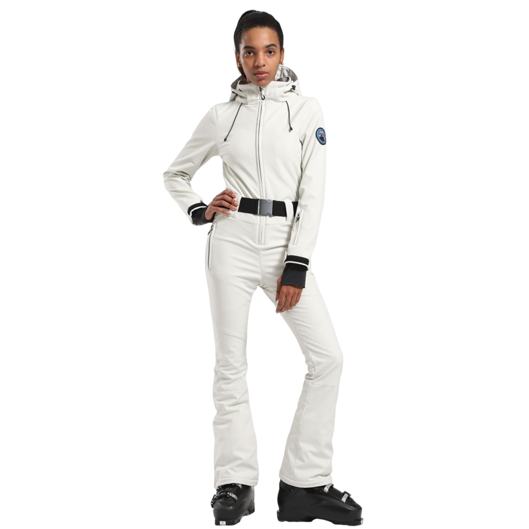 Photo 1 of GSOU SNOW Ski Suit Women Snowsuit Slim One Piece Jumpsuit Snow Jackets Waterproof Winter Windproof Outdoor Sports Warm