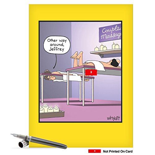J8405 jumbo funny birthday card: other way around with …