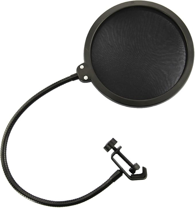 130mm Diameter Flexible Clamp On Microphone Pop Filter Popschutz/Popkiller Pop Blocker, Commonly