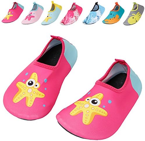 UMmaid Kids Toddler Water Swim Shoes Barefoot Aqua Socks for Beach Pool Surf Yoga
