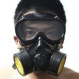 Vktech Industrial Gas Chemical Anti-Dust Respirator Mask Goggles Set (Style A)