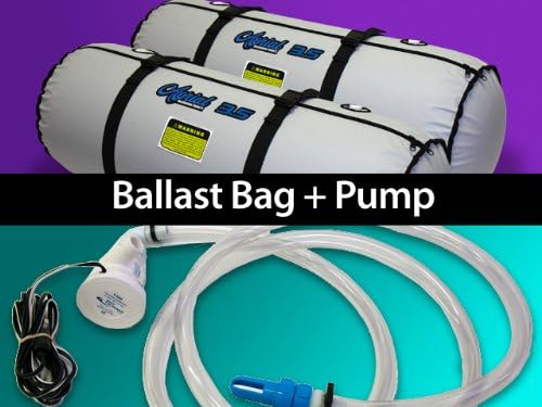 Two (2) Aerial Wakeboarding 3.5 Ballast Bags + Attwood Tsunami T-800 Ballast Bag Pump