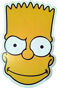 The Simpsons - Bart - Card Face Mask - Licensed Product: Amazon.co.uk ...
