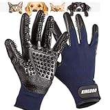 Pet ninja glove/Grooming Gloves for cat dog/Pets Hair Brush Remover Mitt/Enhanced Petting Glove Five Fingers Design/Perfect for Cats Dogs Horses with Long & Short Fur Shedding,Bathing,Massaging