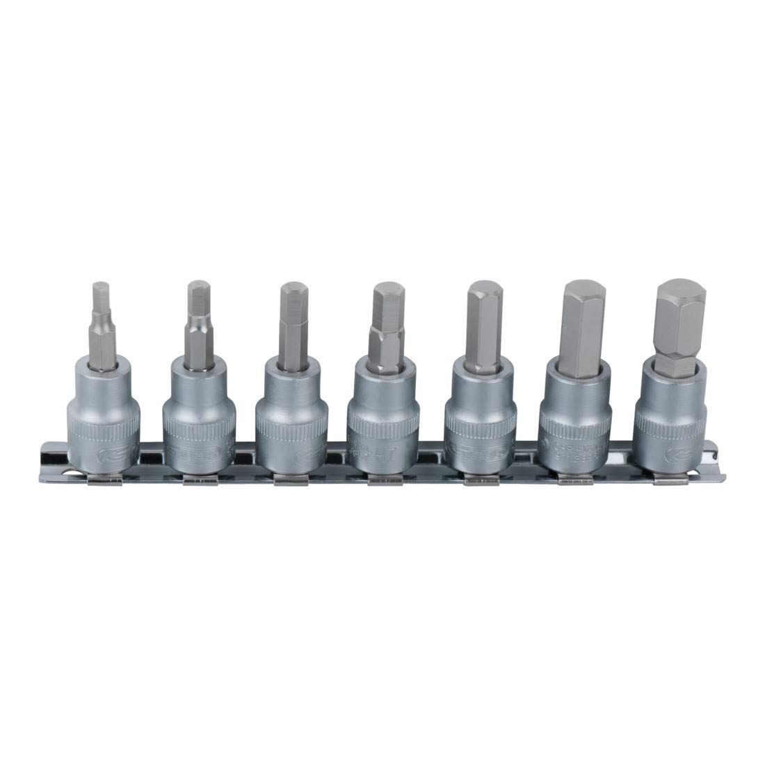 KS TOOLS 911.1544 1/4" Hex bit socket set, 7pcs, Variety Pack