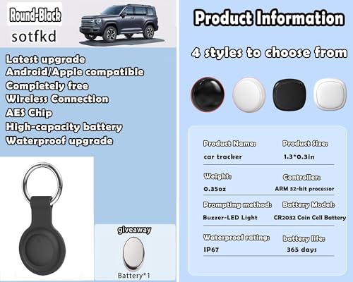 2 Pack GPS Tracker for Vehicles,Car Tracker Device Hidden for Vehicles,Tracker Device for Vehicles,GPS Tracker (Only Android) | No Monthly Fee | Waterproof | Works with Google Find My Device