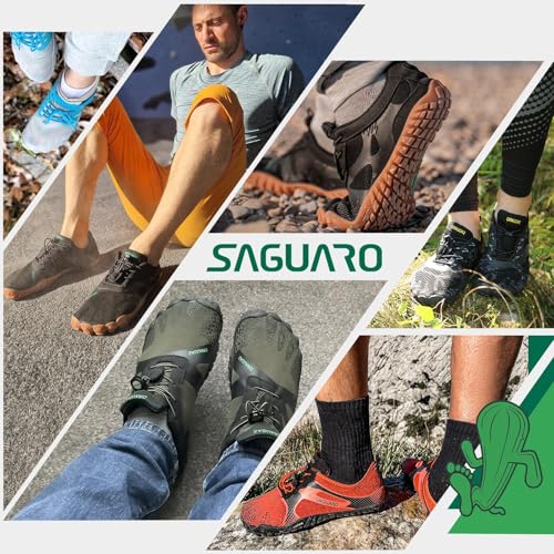 SAGUARO Unisex Barefoot Shoes Minimalist Five Toe - Lightweight and Zero Drop Sole Running Gym Hiking Gr.36-48