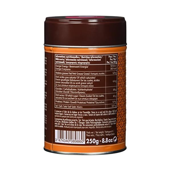 Monbana Schokoladenpulver Karamell 250g Dose (mind. 32% Kakao), 1er Pack (1 x 250 g) – Bild 4