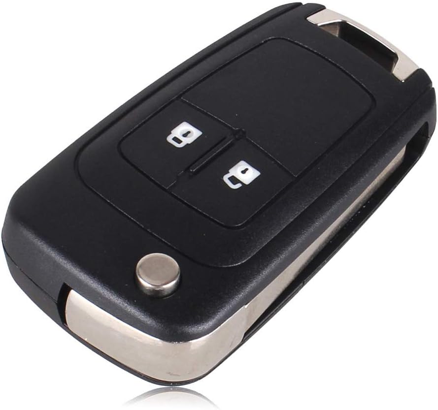 Kelay 2 Buttons Car Key Fob Case Remote Control Replacements Compatible for Opel Vauxhall Buick Astra Insignia Vectra Chevrolet Cruze Aveo Spark Captiva Orlando (1pcs) - Image 4