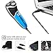 Max-T Electric Razor for Men Cordless,USB Charger Rotary Electric Shaver with Pop Up Trimmer Ipx7 100% Waterproof Wet & Dry Electric Shaver Blue