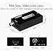 Mirabox 1080P MINI 3G HDMI to SDI Converter BNC Port SDI/HD SDI/3G SDI Signal for Home Theater, Black (US Two-Pin Plug)