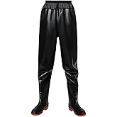 Proximitck Fishing Waders for Men Women, Breathable Waist Wader Pants Waders with Boots, Waterproof Bootfoot Waders Black