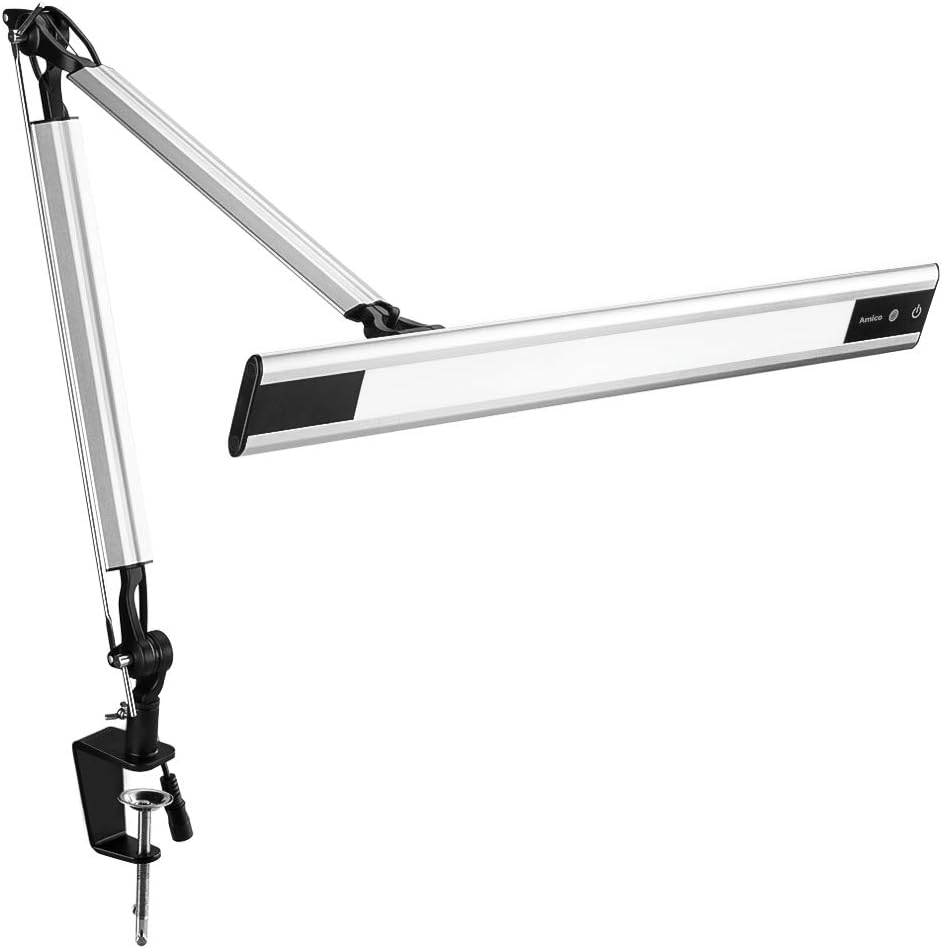 Amico 11W LED Architect Desk Lamp/Clamp Lamp/Metal Swing Arm Task Lamp