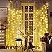 Bolylight Waterproof Curtain String Light 6.6 x 6.6ft 200 LED Starry Fairy Lights with 8 Flashing Modes for Wedding Home Party Garden Bedroom Outdoor Indoor Wall Decorations (Warm White)
