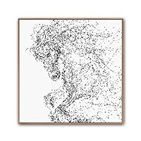 Framed Canvas Wall Art Abstract Horse Canvas Prints Home Artwork Decoration for Living Room,Bedroom - 16x16 inches