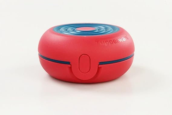 TUPPERWARE To Go FlexiTwin erdbeerrot blau rund A146 Box Brot-Obst Dose 21123