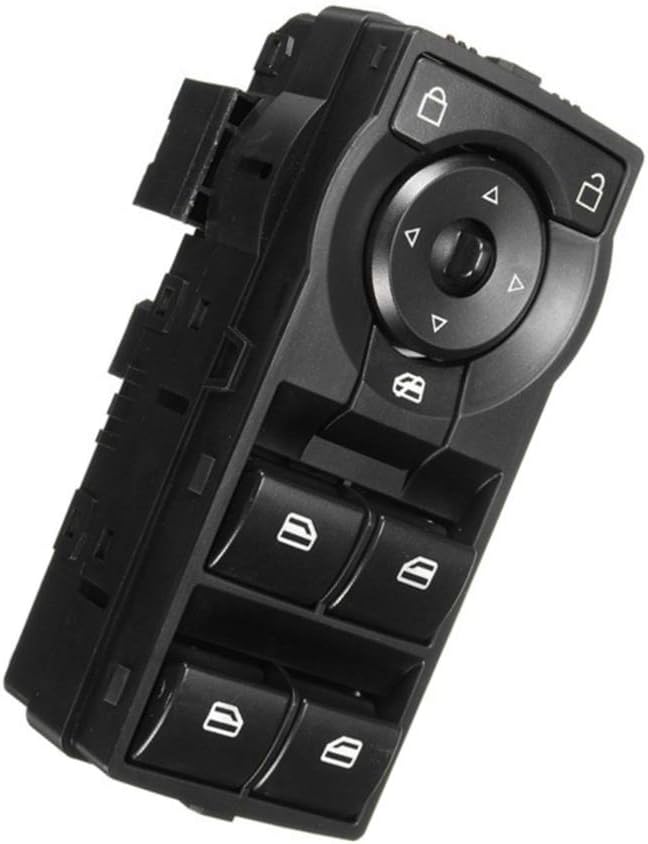 Driver Side Replacement Door Power Master Window Switch Fits For 2008-2009 Pontiac G8 GT GXP 92225343 red illumination Black Panel