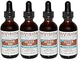 Invision International -  Silver 100 Ionic Silver Complex, 2 Ounce Droppers (Pack of 4)