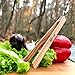 2 Pcs Wooden BBQ Tongs | 11.8-Inch Kitchen Utensil for Cooking, Camping, and Outdoor Use | Fun, Easy Storage, Superior Grip | Great for Kids & Adults, Toast, BBQ
