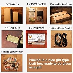IPBEN Refillable Pages Leather Journal + Copper