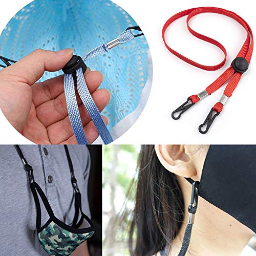 Lanyards for Kids 5 Pack Adjustable Length Face Lanyard with Clips On