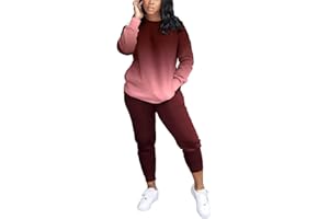 HBQ Two Piece Outfits For Women Casual Long Sleeve Sweatsuits Jogger Tracksuits Lounge Sets With Pockets
