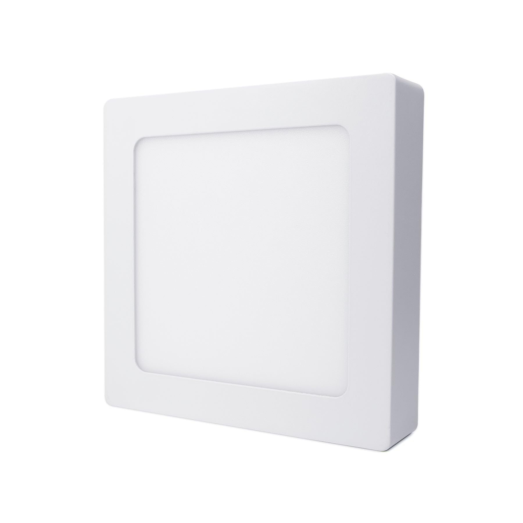 G.W.S® 12W Square LED Surface Mounted Panel Downlight Ceiling Light Day White (6000K), LED Driver Included