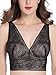 Intimate Portal Women Empress Bralette - Lightly Padded Soft Cups Wireless Bra Black 36C 38B