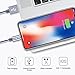 Lightning Cable iPhone , ENACFIRE iPhone Charger Cable 4 Pack (1ft 3ft 6ft 6ft ) Nylon Braided 8 pin Charging Cord for iPhone X / 8 / 8 Plus / 7 / 7 Plus / 6 / 6 Plus / 5S, iPad iPod (Gray)