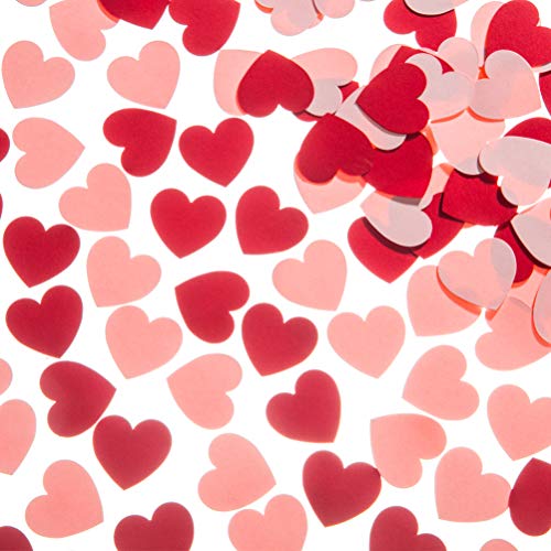 image for MOWO Heart Paper Confetti for Table Wedding Birthday Party Decoration,