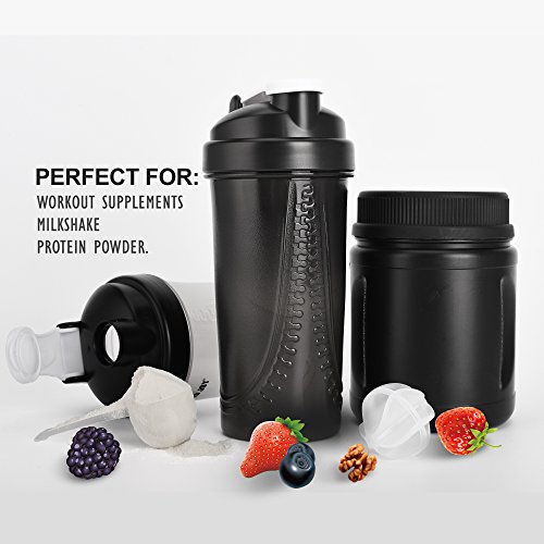 BOTTLED JOY Protein Shaker Bottle, Mixer Ball Shake Water Bottle