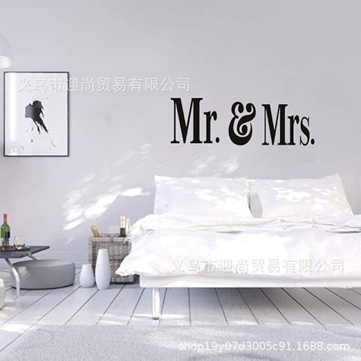 Jxwr Creativo Mr Mrs Patron Pegatinas De Pared Hogar Decoracion