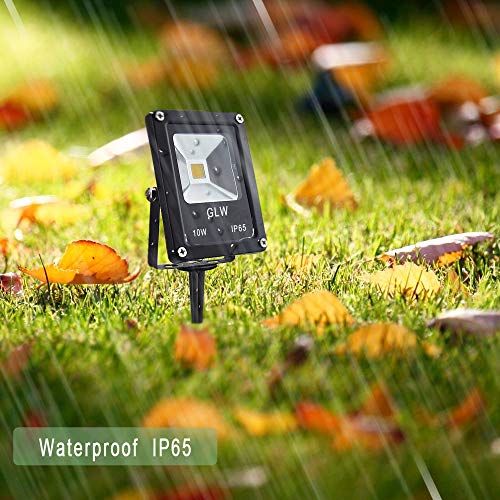 GLW 12V Landscape Lights 10W Low Voltage Waterproof Outdoor Spotlights IP65 Waterproof Garden Lights,3000K Warm White [8 Pack] - Thumbnail 2