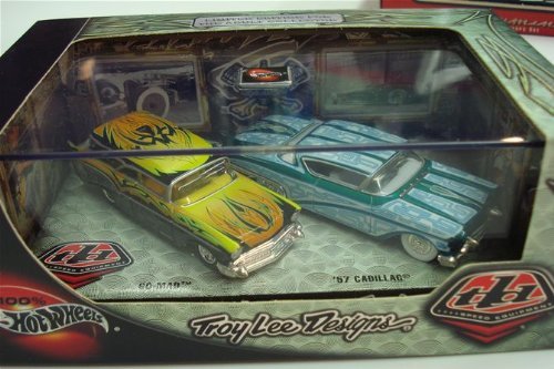 Hot Wheels Troy Lee Designs Go-Mad & '57 Cadillac 1:64 Scale Set