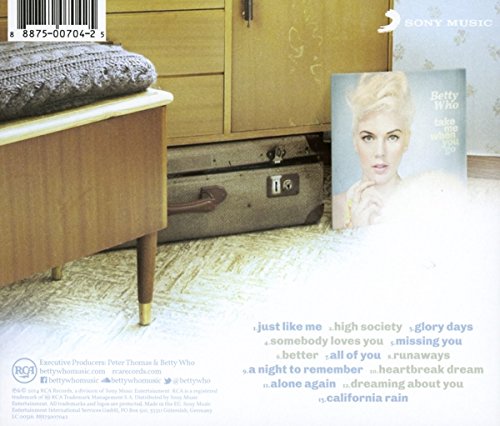 Betty Who Take Me When You Go Amazon Com Music