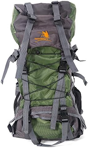 60L Green Packable Travel Backpack For Camping &amp; Hiking